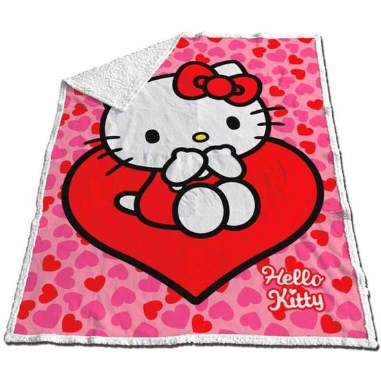 MANTA CORALINA SHERPA HELLO KITTY 120X150CM image 0