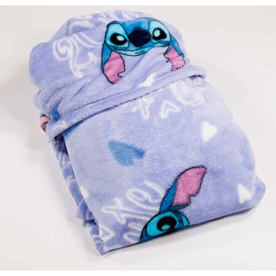 MANTA CORALINA CAPUCHA STITCH DISNEY 120X150CM image 1