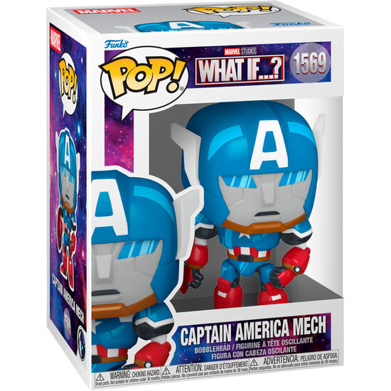 FIGURA POP MARVEL WHAT IF..? CAPITAN AMERICA MECH image 0