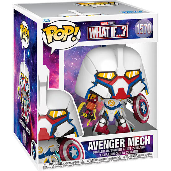 FIGURA POP SUPER MARVEL WHAT IF..? AVENGER MECH image 1