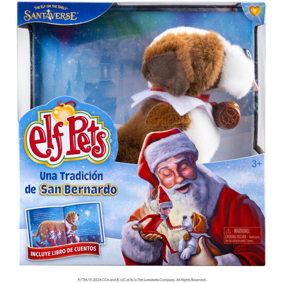 SET CUENTO + PELUCHE PERRO SAN BERNANDO ELF PETS ESPAÃ±OL image 2