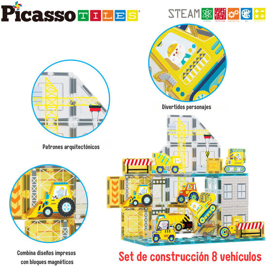 BLOQUES MAGNETICOS + 8 VEHICULOS image 3