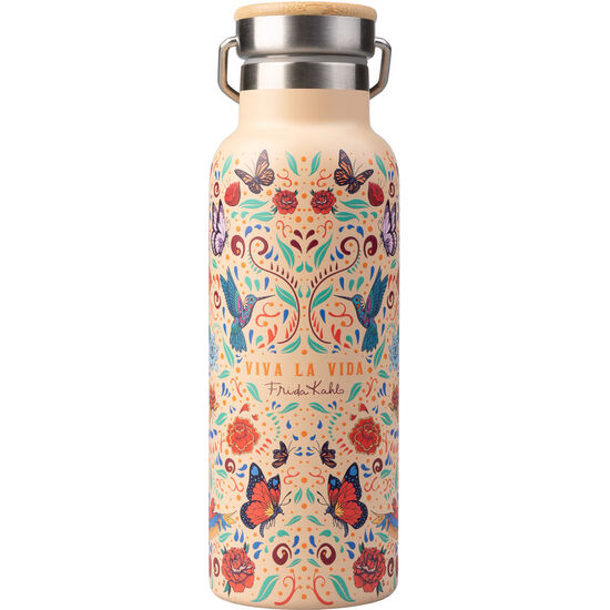 BOTELLA ACERO INOXIDABLE VIVA LA VIDA FRIDA KAHLO 500ML image 0