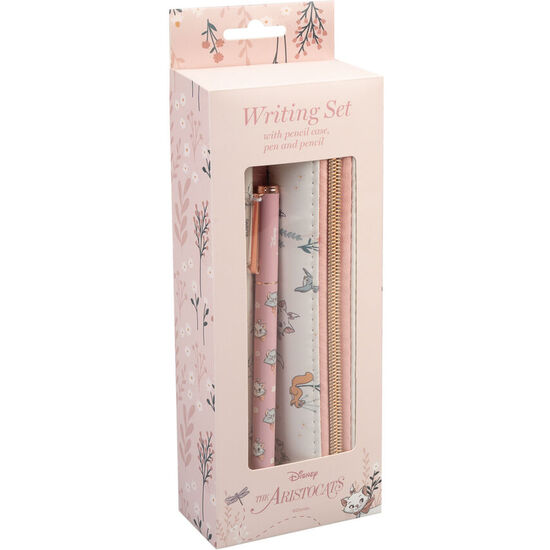 SET PORTATODO + BOLIGRAFO Y LAPIZ BONJOUR MARIE LOS ARISTOGATOS DISNEY image 1