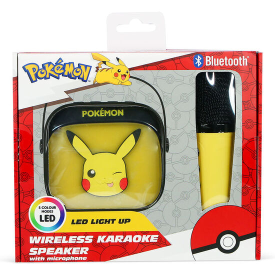 ALTAVOZ Y MICRO KARAOKE LED PIKACHU POKEMON image 1