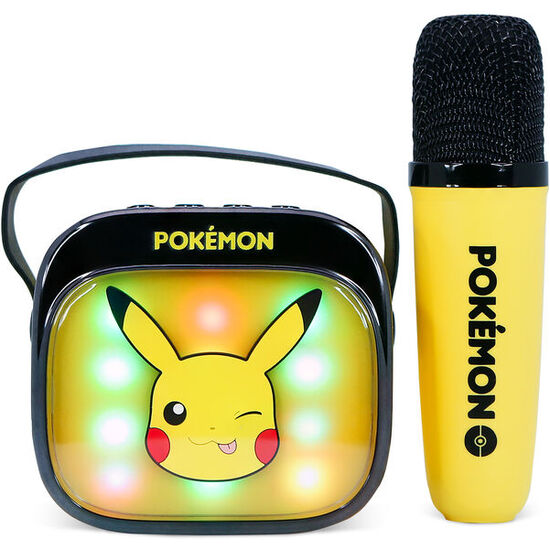 ALTAVOZ Y MICRO KARAOKE LED PIKACHU POKEMON image 3