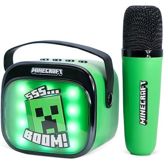ALTAVOZ Y MICRO KARAOKE LED MINECRAFT image 3