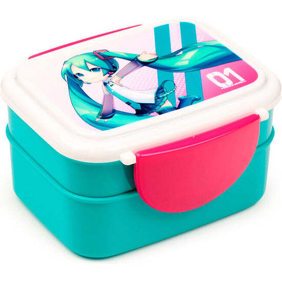SANDWICHERA + CUBIERTOS HATSUNE MIKU image 0