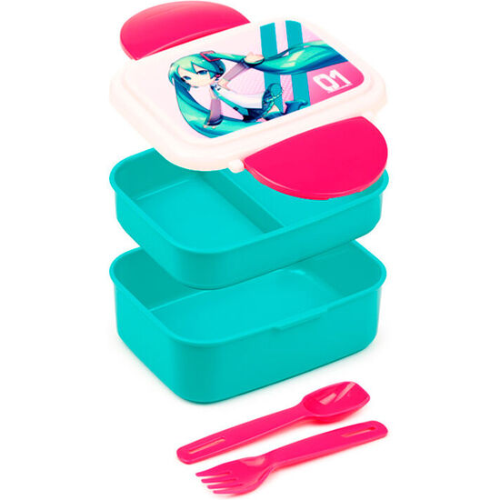 SANDWICHERA + CUBIERTOS HATSUNE MIKU image 1