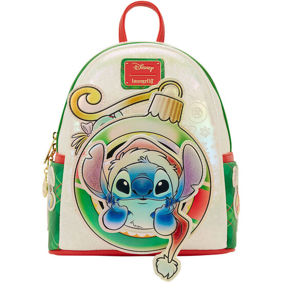 MOCHILA HOLIDAY STITCH DISNEY LOUNGEFLY 26CM image 0