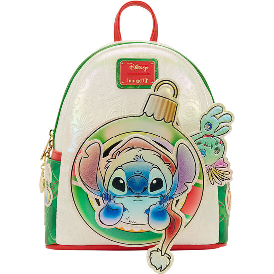 MOCHILA HOLIDAY STITCH DISNEY LOUNGEFLY 26CM image 1