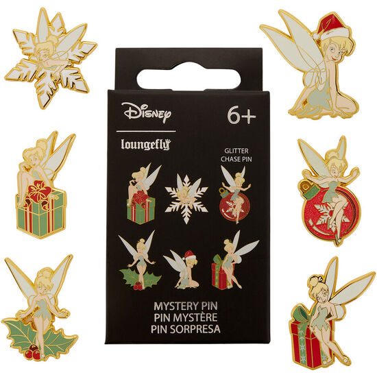 BLIND BOX MYSTERY ENAMEL PIN HOLIDAY CAMPANILLA PETER PAN DISNEY LOUNGEFLY image 1