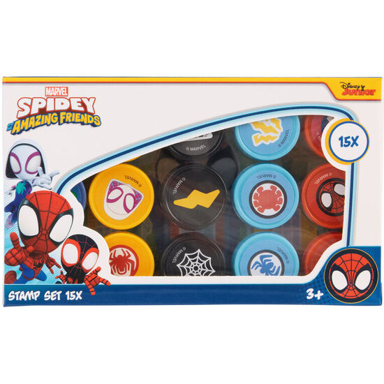 BLISTER 15 SELLOS SPIDERMAN MARVEL image 0