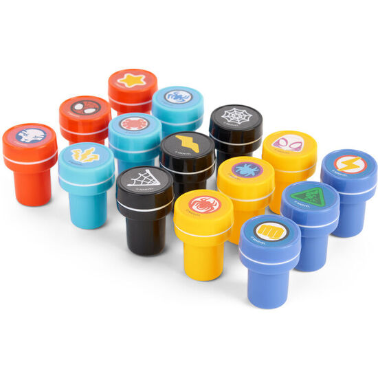 BLISTER 15 SELLOS SPIDERMAN MARVEL image 1