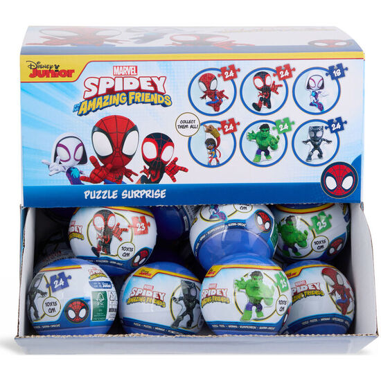 BOLA SORPRESA PUZZLE SPIDERMAN MARVEL SURTIDO image 0