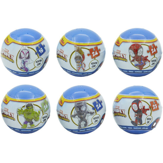 BOLA SORPRESA PUZZLE SPIDERMAN MARVEL SURTIDO image 1