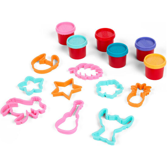 BLISTER 6 MINI BOTES PLASTILINA + MOLDES STITCH DISNEY SURTIDO image 1