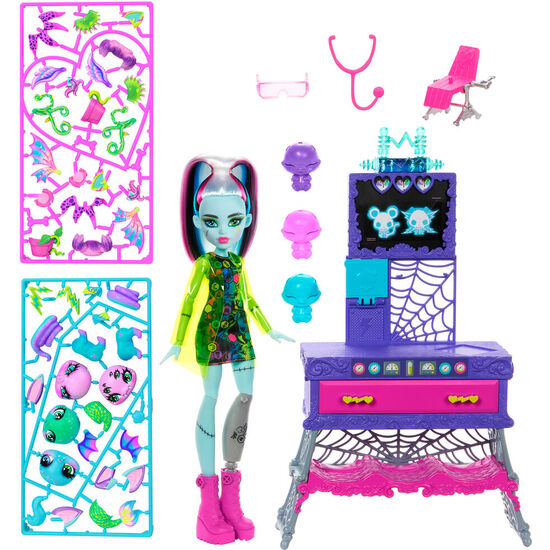 MUÃ±ECA FRANKIE STEIN + LABORATORIO MONSTER HIGH image 1