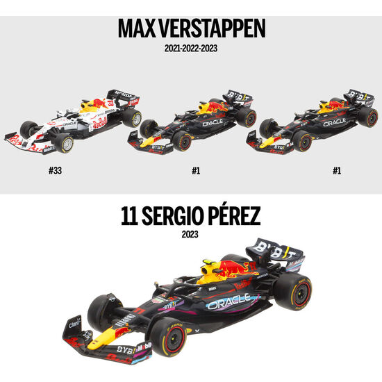 BLISTER 4 COCHES F1 RED BULL METAL image 1