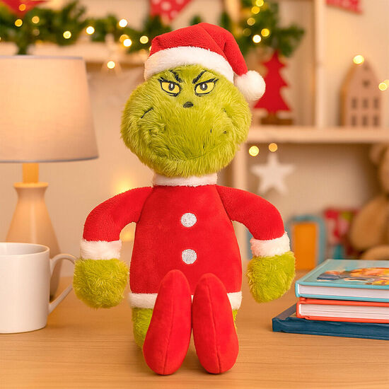 PELUCHE PAPA NOEL GRINCH 30CM image 1