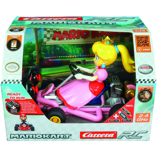 COCHE RADIO CONTROL PEACH MARIO KART image 0
