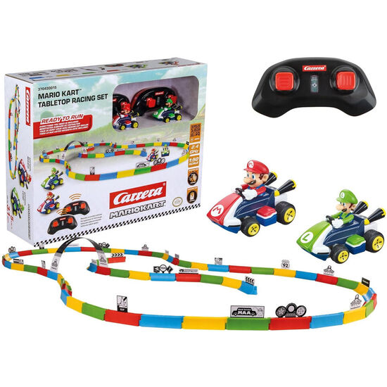 SET MINI RADIO CONTROL MARIO & LUIGI + PISTA MARIO KART image 1