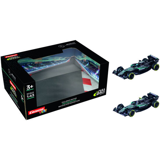 BLISTER 2 COCHES F1 MERCEDES AMG PETRONAS TWINPACK PULL BACK image 0