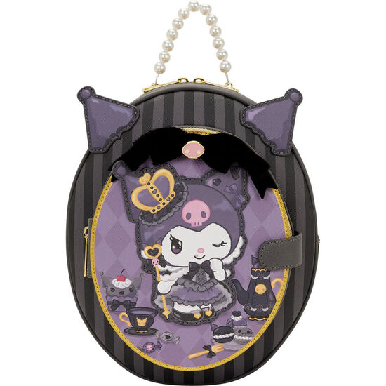 MOCHILA 20TH ANNIVERSARY KUROMI HELLO KITTY LOUNGEFLY 28CM image 0