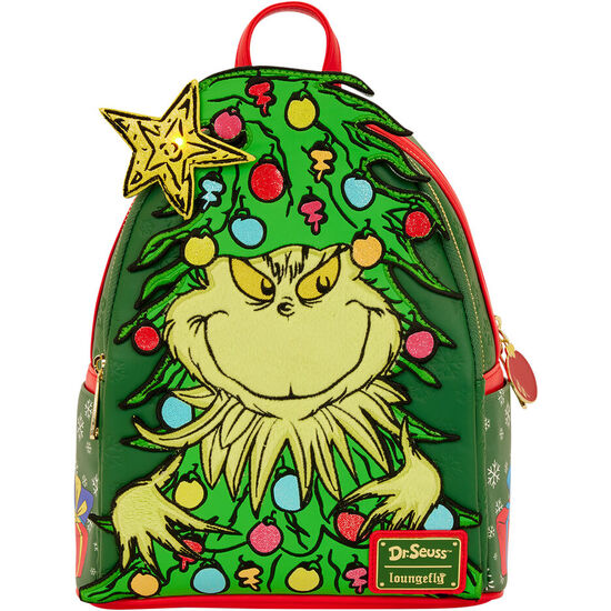 MOCHILA DR. SEUSS HOLIDAY EL GRINCH LOUNGEFLY 26CM image 0