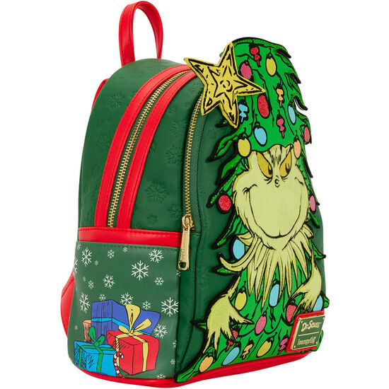 MOCHILA DR. SEUSS HOLIDAY EL GRINCH LOUNGEFLY 26CM image 3