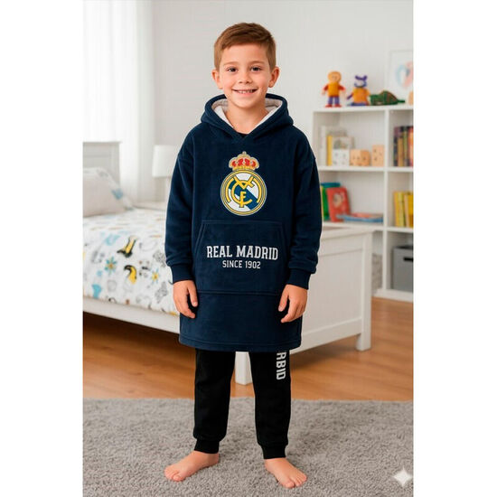 BATA SUDADERA OVERSIZE REAL MADRID INFANTIL image 1