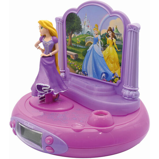 RELOJ DESPERTADOR PROYECTOR 3D RAPUNZEL PRINCESAS DISNEY image 1