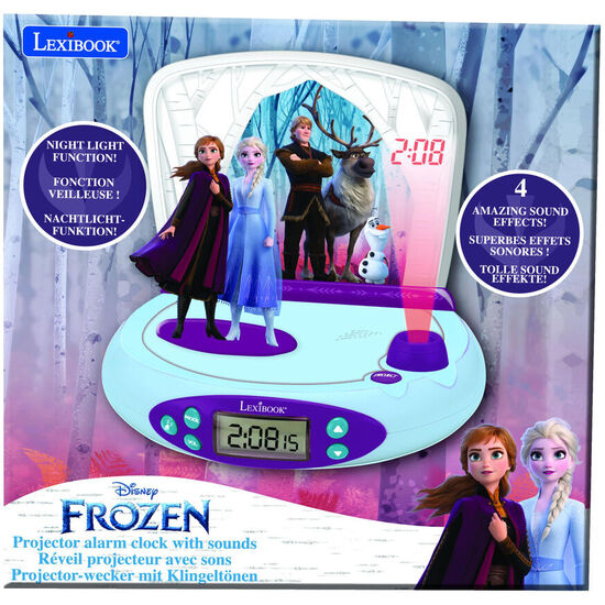 RELOJ DESPERTADOR PROYECTOR 3D FROZEN DISNEY image 3