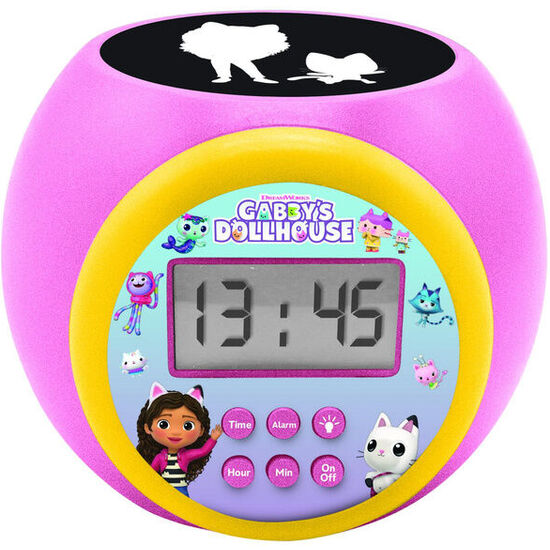 RELOJ DESPERTADOR PROYECTOR LA CASA DE MUÃ±ECAS DE GABBY image 0
