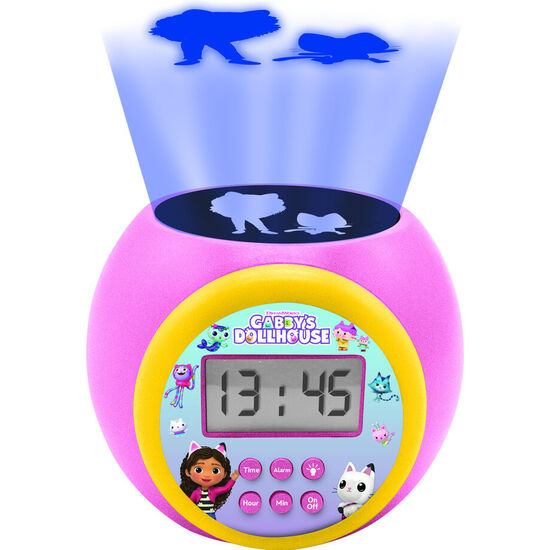 RELOJ DESPERTADOR PROYECTOR LA CASA DE MUÃ±ECAS DE GABBY image 1