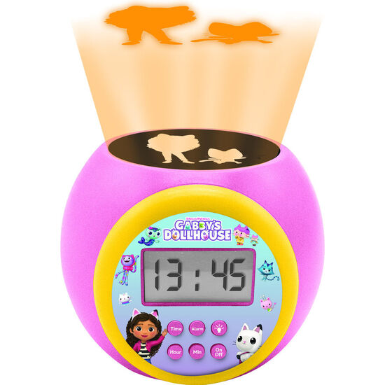 RELOJ DESPERTADOR PROYECTOR LA CASA DE MUÃ±ECAS DE GABBY image 3