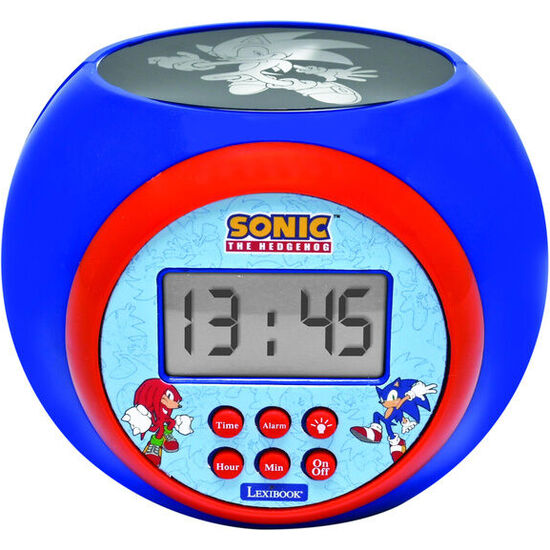RELOJ DESPERTADOR PROYECTOR SONIC THE HEDGEHOG image 0