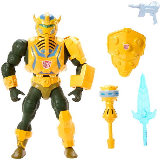FIGURA MAN-AT-ARMS BUMBLEBEE TRANSFORMERS MASTERS OF THE UNIVERSE 14CM image 0