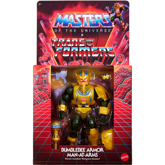 FIGURA MAN-AT-ARMS BUMBLEBEE TRANSFORMERS MASTERS OF THE UNIVERSE 14CM image 3