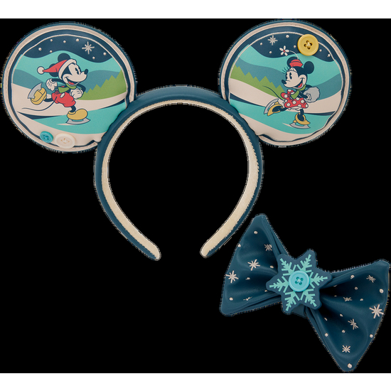 DIADEMAS OREJAS MICKEY & MINNIE HOLIDAY DISNEY LOUNGEFLY image 2