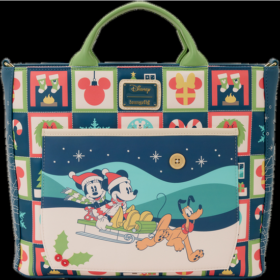 BOLSO MOCHILA MICKEY & MINNIE HOLIDAY DISNEY LOUNGEFLY image 0