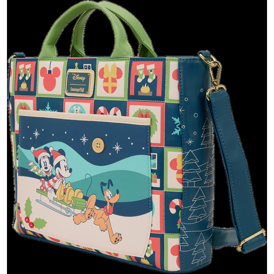 BOLSO MOCHILA MICKEY & MINNIE HOLIDAY DISNEY LOUNGEFLY image 1