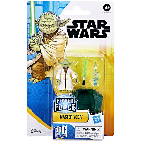 FIGURA MAESTRO YODA POWER THE FORCE STAR WARS 5CM image 0