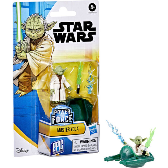FIGURA MAESTRO YODA POWER THE FORCE STAR WARS 5CM image 2