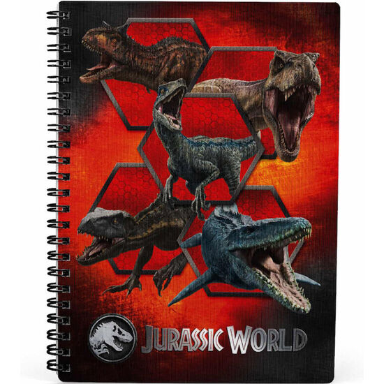 CUADERNO 3D CARNIVOROUS JURASSIC WORLD image 0