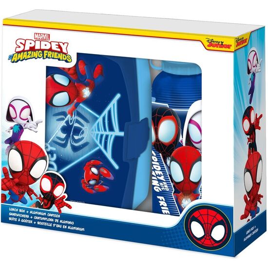CANTIMPLORA ALUMINIO + SANDWICHERA SPIDEY THE AMAZING FRIENDS MARVEL 500ML image 0