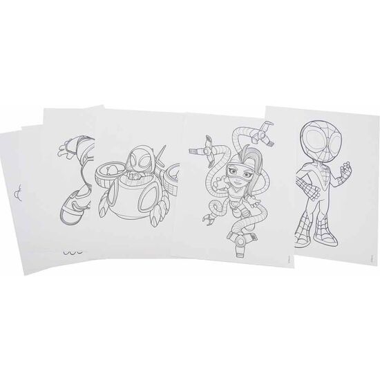 LIBRO COLOREAR + LAPICES SPIDEY MARVEL image 0