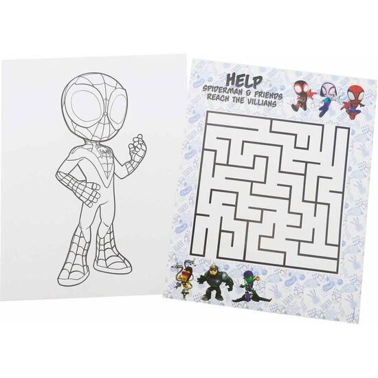 LIBRO COLOREAR + LAPICES SPIDEY MARVEL image 2