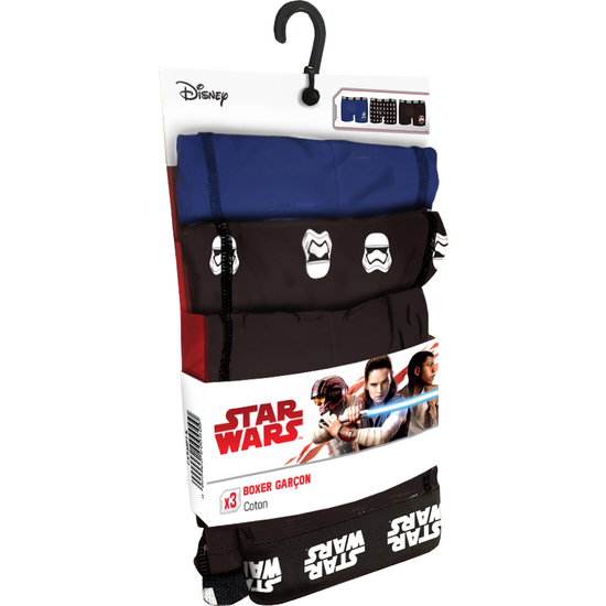 SET DE 3 BOXERS INFANTIL STAR WARS - DISEÑOS VARIADOS image 1