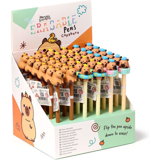 BOLIGRAFO BORRABLE TOPPER CAPIBARA SURTIDO image 0
